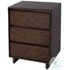 Halmstad Brown 3 Drawer Nightstand