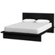 Halmstad Black Queen Platform Bed