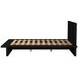 Halmstad Black Queen Platform Bed