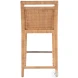 Brielle Natural Rattan Woven Counter Height Stool