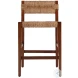 Valencia Dark Brown Short Back Counter Height Stool