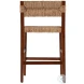 Valencia Dark Brown Short Back Counter Height Stool