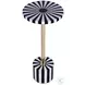 Zane Black And White Bone Inlay Round Side Table