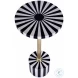 Zane Black And White Bone Inlay Round Side Table