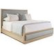 Sunset Key Grayson Sand Drift and Blue Queen Upholstered Panel Bed