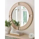 Nina Sand Drift Round Mirror