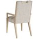 Sunset Key Aiden Channeled Beige Upholstered Arm Chair