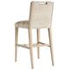 Sunset Key Greer Channeled Beige Upholstered Bar Stool