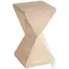 Shea Sand Drift Faceted Accent Table