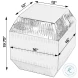 Kessel Polished Silver Side Table