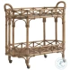 Key Biscayne Light Driftwood Nautilus Bar Cart