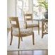 Key Biscayne Delano Brown and White Upholstered Side Chair
