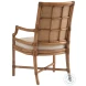 Key Biscayne Light Driftwood Oceanside Rattan Arm Chair