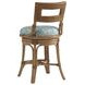Key Biscayne Bay Harbour Green Upholstered Counter Height Stool