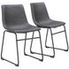 Smart Charcoal Dining Chair Set Of 2