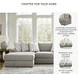 Avaliyah Ash Modular 3 Piece LAF Chaise Sectional