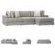 Avaliyah Ash Modular 3 Piece RAF Chaise Sectional