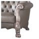 Dresden Gray 71" Loveseat with Pillow and Nailhead Trim