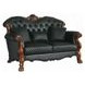 Dresden Green 71" Loveseat with Pillow and Nailhead Trim