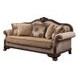 Chateau De Ville Beige 89" Sofa with Pillows and Nailhead Trim