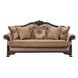 Chateau De Ville Beige 89" Sofa with Pillows and Nailhead Trim