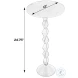 Ada Black and White Round Side Table