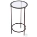 Lola Black Glass Top Side Table