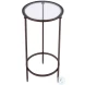 Lola Black Glass Top Side Table
