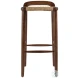 Luna Brown and Natural Jute Woven Bar Stool