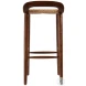 Luna Brown and Natural Jute Woven Bar Stool