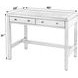 Nora Antique Taupe 40" Rectangular 2 Drawer Writing Desk