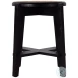 Dryden Natural and Black Round Cane Stool