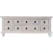 Chipping White 6 Drawer Trunk Cocktail Table