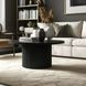 Reba Black Round Cocktail Table