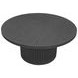 Reba Black Round Cocktail Table