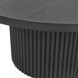 Reba Black Round Cocktail Table