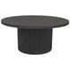 Reba Black Round Cocktail Table