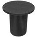 Reba Black Round End Table