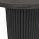 Reba Black Round End Table