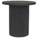 Reba Black Round End Table