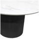 Reba Black Quartz Top Round Dining Table