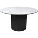 Reba Black Quartz Top Round Dining Table