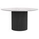 Reba Black Quartz Top Round Dining Table