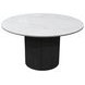 Reba Black Quartz Top Round Dining Table