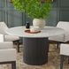 Reba Black Quartz Top Round Dining Table