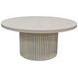 Reba Natural White Wash Round Occassional Table Set
