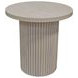 Reba Natural White Wash Round End Table