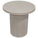 Reba Natural White Wash Round End Table