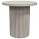 Reba Natural White Wash Round End Table