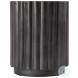 Ava Gray Fluted Round Side Table